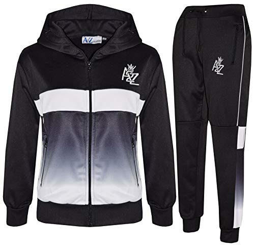 A2Z 4 Kids Boys Girls Tracksuit 3D Digital Two Tone Gradient A2Z Logo Embroidered Top Bottom Jogging Suit Sports Joggers Age 5-13 Years