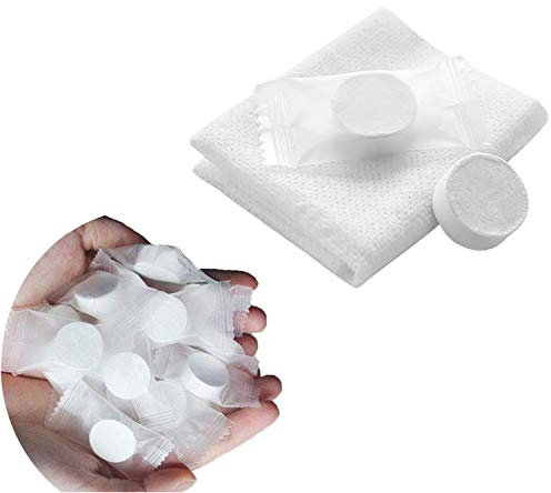 posionks Komprimiertes Handtuch, tragbar, Einweg, Mini-Handtuch, weich, saugfähig, Baumwolle, für Zuhause, Schönheit, Wohnzimmer, Reisen, Sport, Outdoor-Aktivitäten