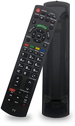 Replacement N2QAYB000487 Panasonic TV Remote Control for Panasonic Viera Smart TV LED LCD 3D TV TX-P37X20B TX-P37X20E TX-P37X20E TX-P37X20L TX-P37X25E TX-P37X25ES - No Setup Needed