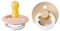 BIBS Colour Glow Schnuller 2er-Pack, BPA-frei. Leuchtet im Dunkeln, Kirschform Nippel. Naturkautschuk/Latex, Hergestellt in Dänemark. Größe 1 | 0+ Monate | 2-Pack, Blush NIGHT/Vanilla NIGHT