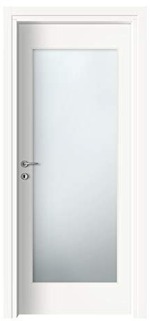 Porta da interni battente vetrata reversibile - Alba (70x210, Bianco)