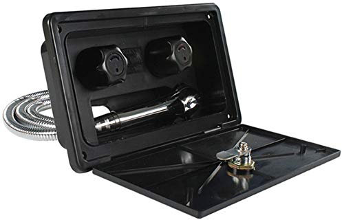 Flessibile Doccia Esterno per Camper, Kit Box Doccia Per Camper Con Serraturadoccia Rubinetto Tubo Doccia a Parete Doccia Box Doccia Esterno Interruttore Freddo Caldo per Barca Marina Camper Caravan