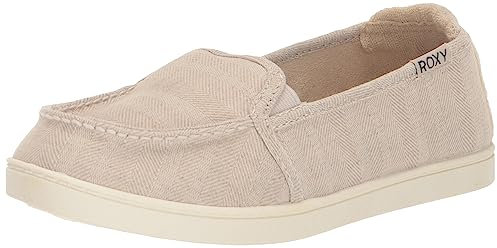 Roxy Damen Minnow Wide Slip On Shoe Sneaker, Haferflocken (Oatmeal), 37.5 EU