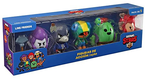 Bizak Brawl Stars 64116031 Action-Figuren, 5er-Pack in Box, Figuren, Multiplayer, beweglich, 11 cm
