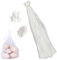 Molyorch 100 Stück Einkaufsnetz Netzbeutel, Mesh Produce Bag, Gemüsenetze, für Eiernetzbeutel, Gemüsepflanzschutz, Lagerung Von Kleinteilen (Weißer Knopf)