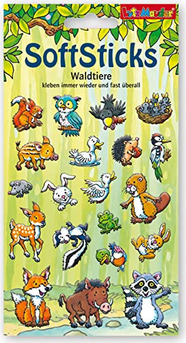20 Sticker * WALDTIERE * in 3D zum Basteln und Spielen | Sticker Aufkleber Wald Tiere Kinder Kindergeburtstag Geburtstag Geschenk