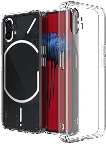 YESARMOR Hülle für Nothing Phone (1), Transparent, Anti-Gelbung, Kristallklar, Clear Case, Stoßfest Schutzhülle, Extra Dünn, Kratzfestigkeit Handyhülle für Nothing Phone (1) Durchsichtig
