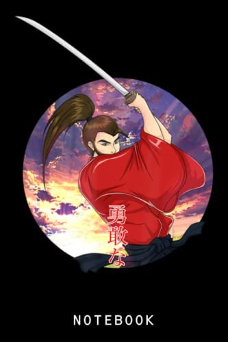 Anime Samurai Samurai With Katana Notebook: Cute Anime Girl Journal Or Notepad Diary, 6 x 9 120 Pages College Ruled Notebook, Anime Lover Gift Idea