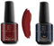 Shayenne 2er Set UV Gel Nagellack 58 Sangria Red Rot 15ml + 2in1 Base Coat und Top Coat 15 ml UV LED Lampe Unterlack mit Überlack Nagel Lack Gellack Nagelgel Shellac (30 ml)