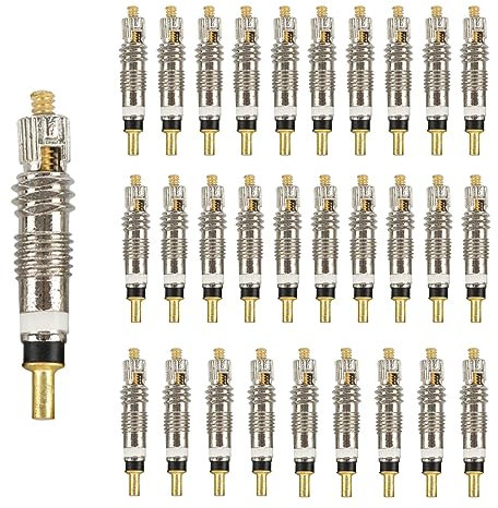 ASYKNM 30 Pièces Valve Core d'Insertion Presta pour Réparation de Vélos - Noyau Français