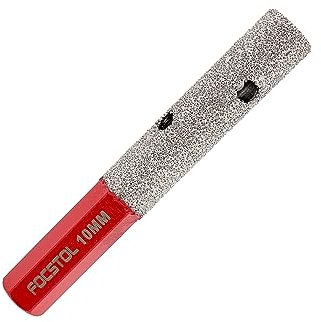 FOCSTOL Frese Diamantate 10mm - Punte per Trapano Diamantate con Gambo Esagonale per Allargare Modellare Rettifica e Smusso Rotondo Fori Esistenti nelle Piastrelle Porcellana Ceramica Granito Marmo