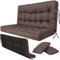 Sitzkissen Bankkissen Bankauflage für Gartenbank 140cm x 105cm x 8cm Schaukelkissen Palettenkissen Outdoor Wasserdicht Bodenkissen für Hollywoodschaukel Outdoor und Indoor Sitzauflagen Gartenmöbel