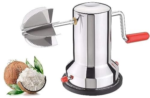 Stainless Steel Coconut Scraper & Grater - Manual Coconut Crusher & Shredder