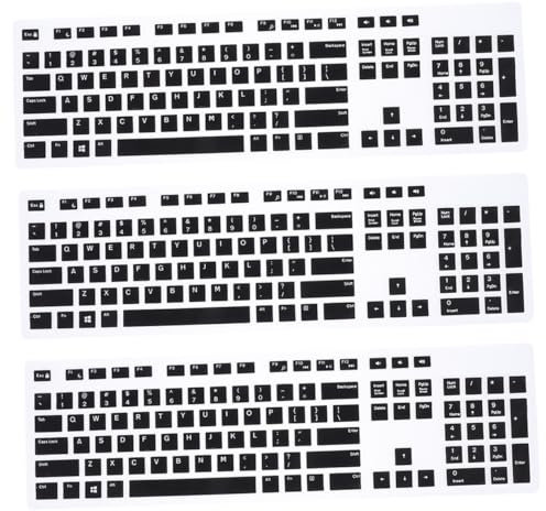 OSALADI 3 STK Tastaturschutz Tastatur Tasten Film Kabelgebunden Tastatur Verkabelt USB-Tastatur Anti-tastaturabdeckung Desktop-Tastatur Laptop Auslaufsicher Kieselgel