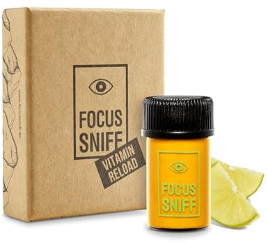 Focus Sniff Vitamin Reload – Der Energy Sniff mit FRESH LIME - Energy Schnupfpulver - die effektive Alternative zum Energy Drink - schneller fokussiert & wach +vitamins - Über 20 Sniffs