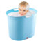Bañera portátil para bebé, bañera para bebé con fondo de drenaje, cubo de baño para bebé, cómoda bañera para bebé, cubo de bañera grande y ligero, suministros de baño de viaje para niños pequeños