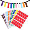 HonGien 300PCS Cable Cord Labels Waterproof P-Type Cable Labels Write On Self Adhesive Wire Labels for Cable Management and Identification 10 Colors
