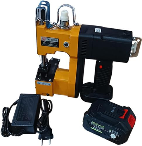 Máquina de coser eléctrica, máquina de cierre de bolsa, embalaje eficiente de 2 segundos, motor de núcleo de cobre completo, potencia fuerte, velocidad de costura de 2600 agujas, para saco tejido de