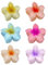 TPZORJX 6 Pezzi Fermaglio Grande per Capelli Lunghi Spessi Donna, Mollettone Elegante Antiscivolo Pinze Plastica con Fiori Mollette Resistenti