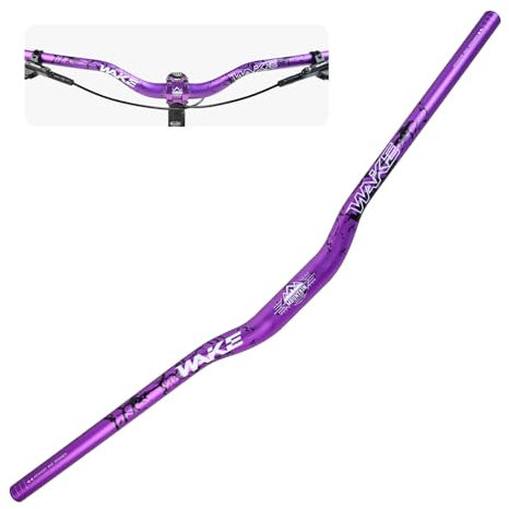 WAKE Fahrrad Lenker 31.8mm*780mm Extra Langer Breiter 30mm Höhe Riser Bar Aluminiumlegierung für Radfahren MTB Mountainbike Rennräder (Lila)