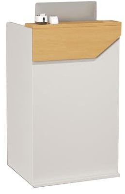 Empfangstheke, Empfangstresen, Rezeption, Rezeptionstheken, Laden-Theke, Rezeptionsmöbe mit abschließbaren Schubladen und Stauschrank für Bekleidungsgeschäft Milch Tee Shop 60×42×95cm