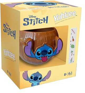Winning Moves Yahtzee Stitch Edition - Würfelspiel für Stitch Fans! - Yahtzee Partyspiel - 1+ Spieler ab 8+ Jahren - Deutsch