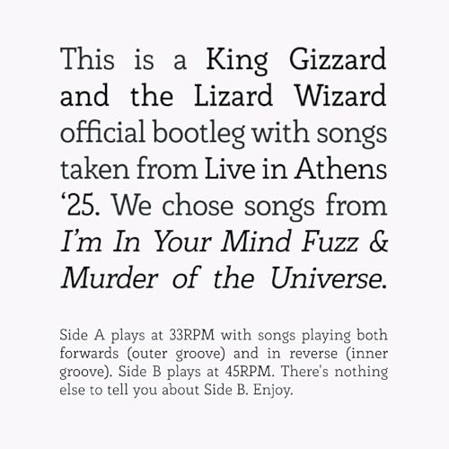 Songs From I'm In Your Mind Fuzz & Murder Of The Universe Live In Athens '25