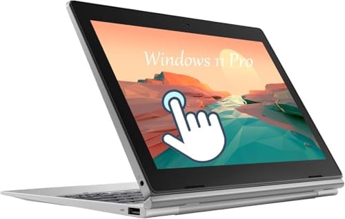 Lenovo IdeaPad D330 2 in 1 Touch Screen Laptop, 10.1 (1280 x 800), Intel Celeron N4000, 4 GB RAM, 64 GB SSD, tastiera giapponese, Windows 11 Pro (ricondizionato)