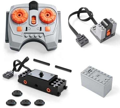 Ferngesteuerter Zugmotor Kit mit Servo, Batteriebox & Wireless Controller für DIY Modelleisenbahnen und Bauprojekte