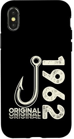 Hülle für iPhone X/XS 64 Geburtstag Mann Angler Original 1962 Limited Edition