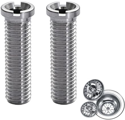 2Pcs Tornillo Hueco para Fregadero M12×45mm, Accesorios para Fregaderos
