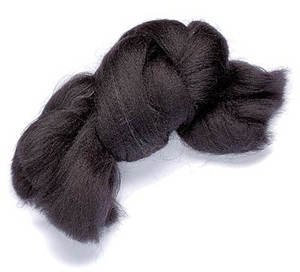 GLOREX Schafwolle 50 g, Schwarz, 10 x 10 x 6 cm