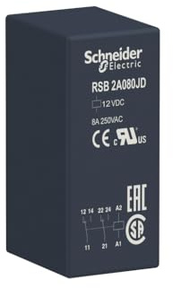 Schneider Electric Harmony Relay RSB 12V dc Spule 2-poliger Wechsler Printrelais 8A