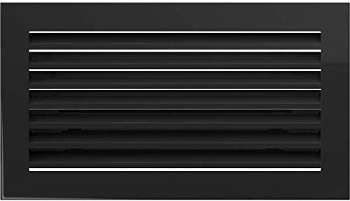 Rejilla de ventilación KRATKI rejilla de chimenea FRESH 17cm x 17cm negro