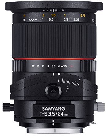 Samyang 24mm F3.5 T/S Objektiv für Anschluss Micro Four Thirds