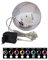 EUROPALMS LED Snowball 15cm, eisblau | Hochwertige Kunststoffkugel mit vier vertikal umlaufenden LED-Reihen
