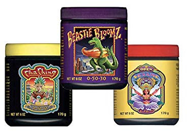 Fox Farm Glcmbx0001 Open Sesame, cha Ching, Beastie bloomz Plant nutrients, 6 oz Combo Pack Fertilizer