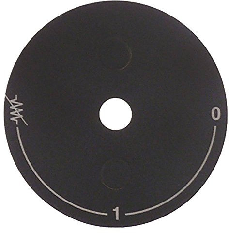 QualityEspresso-Futurmat Symbolschild für Espressomaschine Bohrung ø 7mm ø 53mm Symbol 0-1-Heizung aus