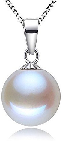 Kim Johanson Damen Perlenkette *Claire* aus 925 Sterling Silber Anhänger & Kette inkl. Schmuckbeutel