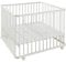 Geuther 2261 Laufgitter Lucilee | Passung: 90 cm x 97 cm | 3-fach werkzeuglos höhenverstellbar | gepolsterter Laufstall | in 4 Farbvarianten und 7 Designs erhältlich | Farbe: Weiß | Muster: Stern