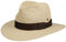 Mayser Ricardo Crochet Herrenhut Traveller Panamahut Ripsband Made in EU Sommer Natur-braun 59 cm
