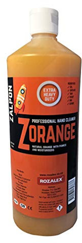 Rozalex Zalpon Zorange Hd Hand Cleaner,1 litre,orange