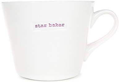 Keith Brymer Jones Word Range Tazza, 350 milliliters, Porcellana, Bianco