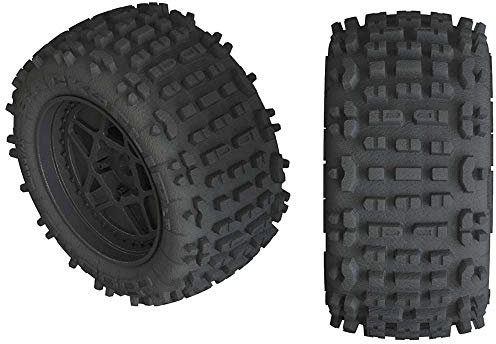1/10 DBoots Backflip LP vorne/hinten 3.8 vormontierte Reifen, 17mm Hex, Schwarz (2): 4S