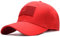 Sporty Baseballcap U.S.A. Flag Fahne USA Vintage Style Used Washed Look Retro Amerika Kappe Mütze Cap Schirmmütze Basecap (Rot)