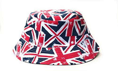 KGM Modischer Designer-Hut mit britischem Union Jack-Muster