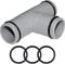 Taixinpower T-Verbindungsstück, 32 mm (1,25 Zoll) im Durchmesser, Schlauchteile, Rohrzubehör, T-Stück,