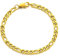 AFSTALR Figaro Armband Herren Edelstahl Gold Kette 6mm breit Figarokette Armkette Länge 19cm, Schmuck Geschenk für Manner