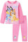 Bluey Girls Long Pyjama Set, Comfy Breathable Loungewear - Gifts for Girls (Pink/White, 2-3 Years)