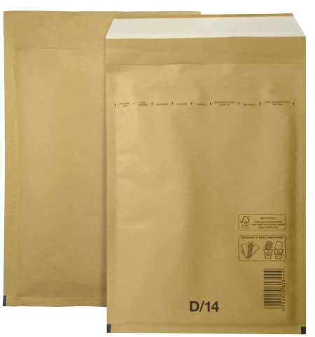 Netuno 50 Stück Versandtaschen gepolstert D4 200 x 275 mm Braun haftklebend Luftpolstertaschen Luftpolsterumschläge Polsterumschläge Briefumschläge gepolstert Recycling Versandtaschen Luftfolie